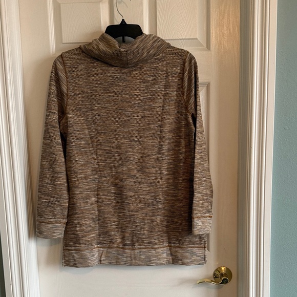 Natural Reflections Tan Cowl Neck Sweater - Picture 4 of 6